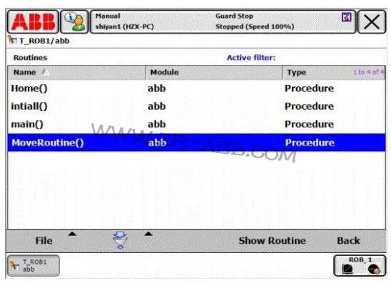ABB机器人虚拟示教器系统应用与实践